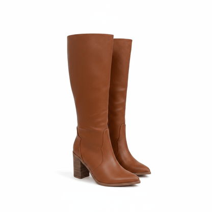 Botas Camel 14977 Tacón Bloque Ejecutivo Zoé Brand Costa Rica - ZOÉ BRAND 2026 Botas disponible-36