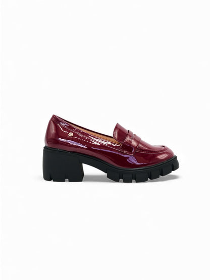 Mocasines Burdeos Charol 14543 Chunky Ejecutivo de mujer Zoé Brand Costa Rica