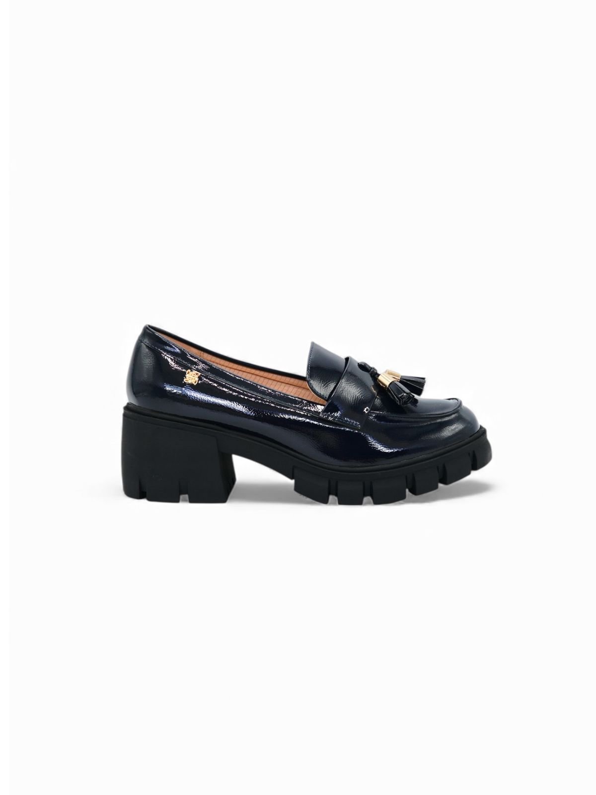 Mocasines Negro Charol 14545 Chunky Borlas Ejecutivo de mujer Zoé Brand Costa Rica