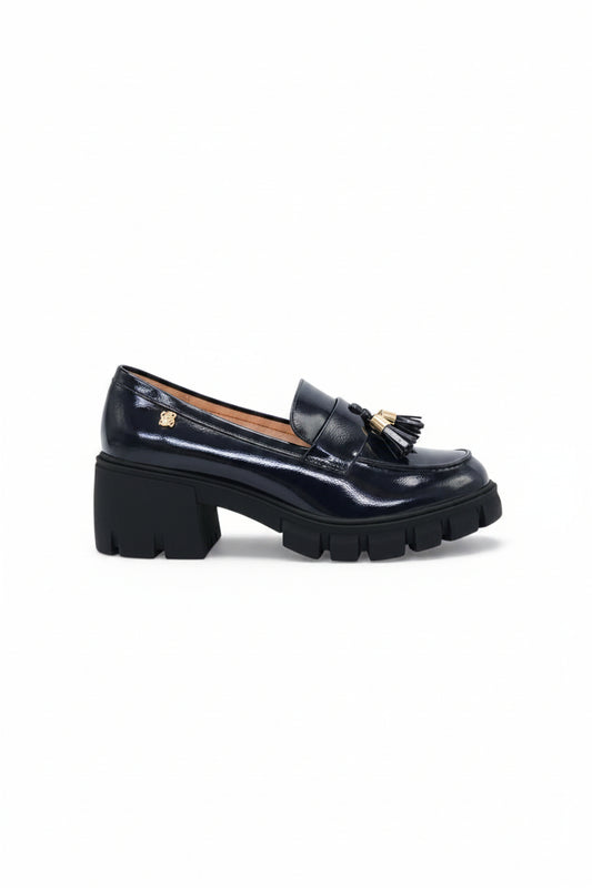 Mocasines Negro Charol 14545 Chunky Borlas Ejecutivo de mujer Zoé Brand Costa Rica