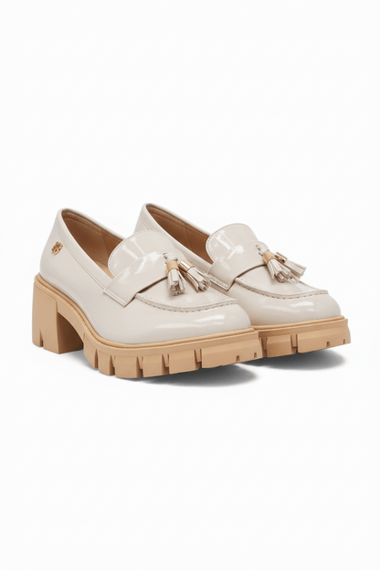 Mocasines Blanco Charol 14546 Chunky Slip On Casual de mujer Zoé Brand Costa Rica