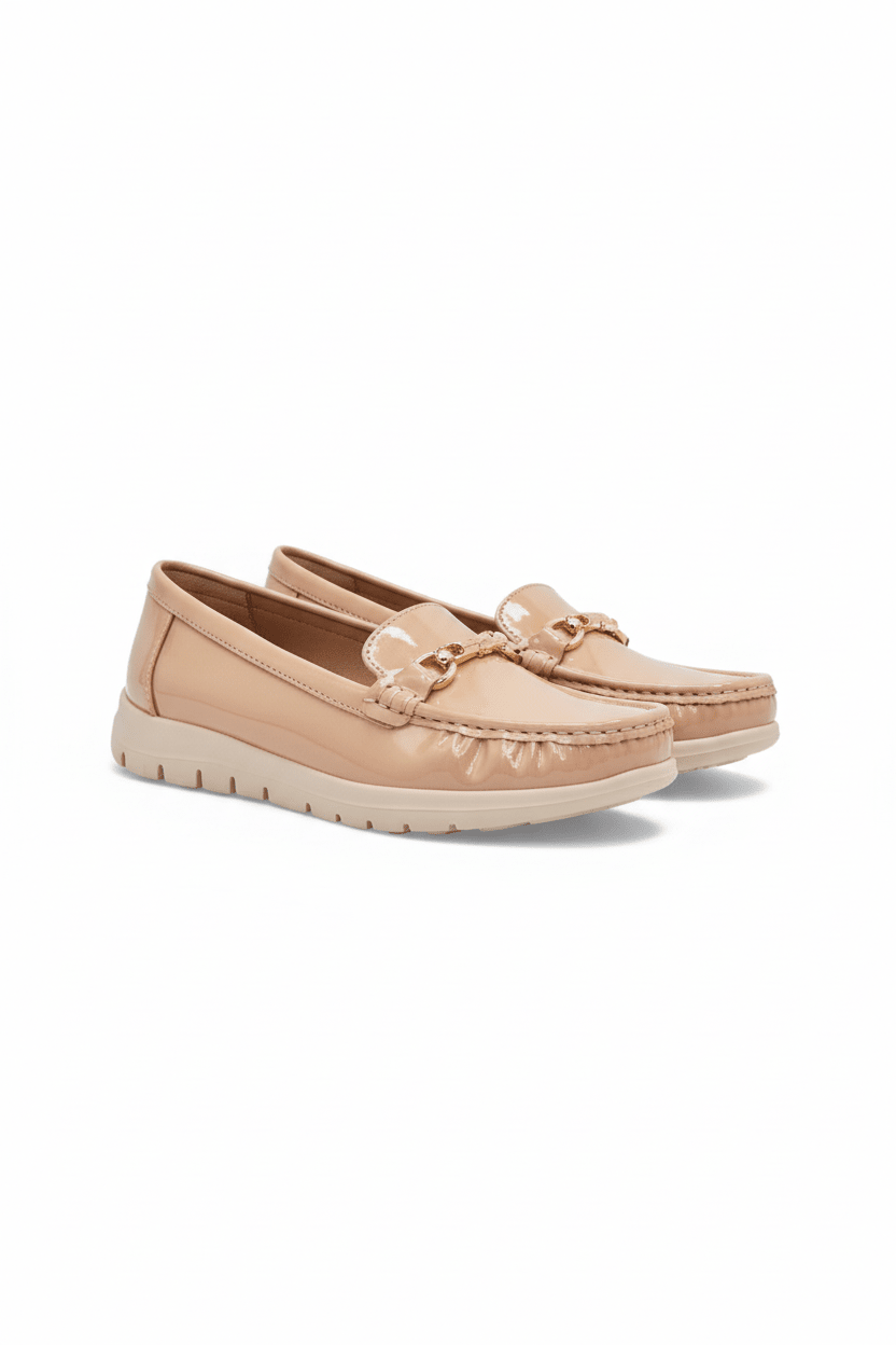 Mocasines Nude Charol 14566 Slip On Casual de mujer Zoé Brand Costa Rica