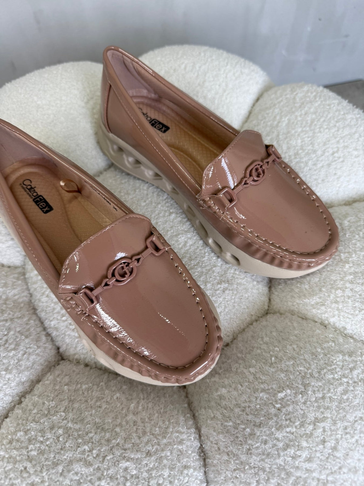 Mocasines Nude Charol Plataforma 14982 Slip On Casual Zoé Brand Costa Rica