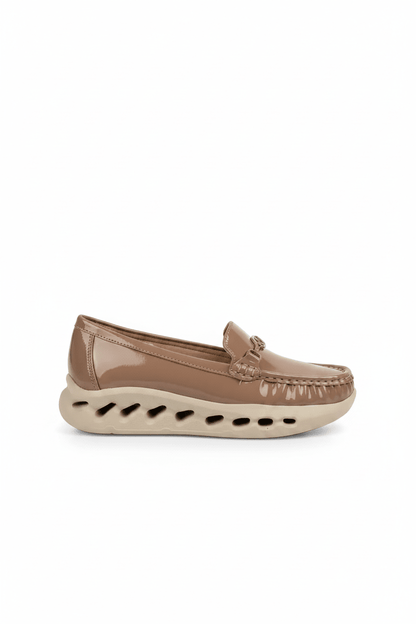 Mocasines Nude Charol Plataforma 14982 Slip On Casual Zoé Brand Costa Rica