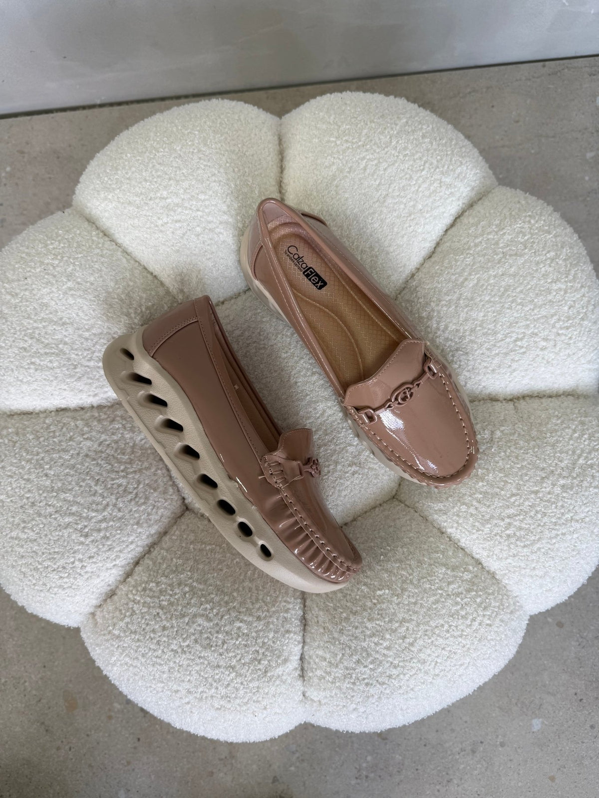 Mocasines Nude Charol Plataforma 14982 Slip On Casual Zoé Brand Costa Rica