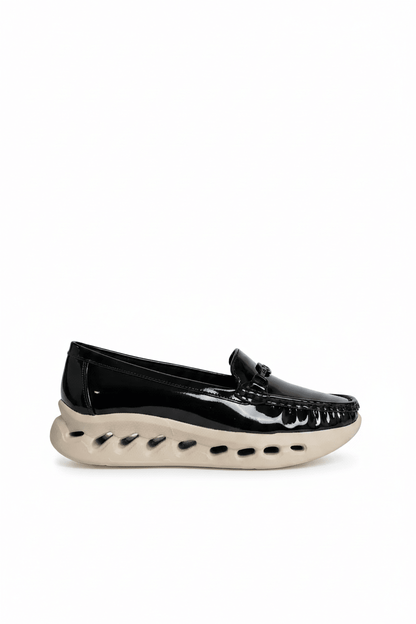 Mocasines Negro Charol Plataforma 14983 Slip On Casual Zoé Brand Costa Rica