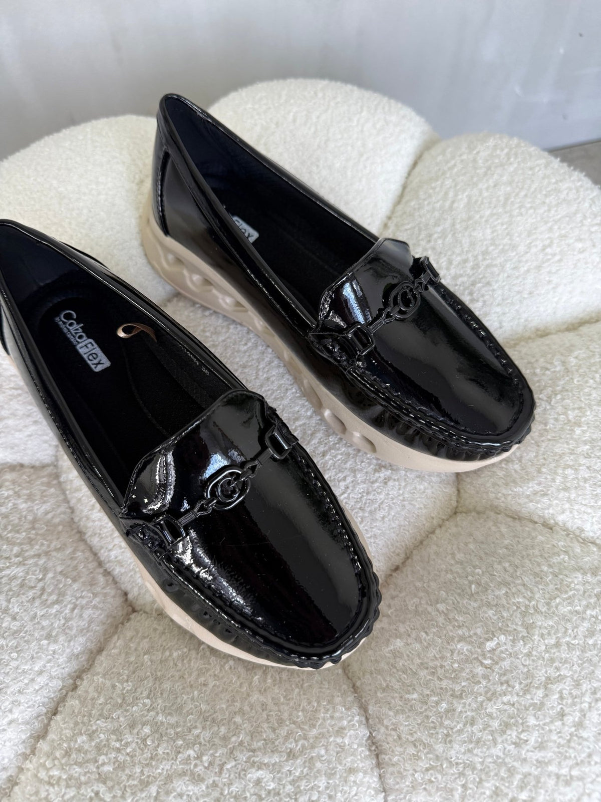 Mocasines Negro Charol Plataforma 14983 Slip On Casual Zoé Brand Costa Rica