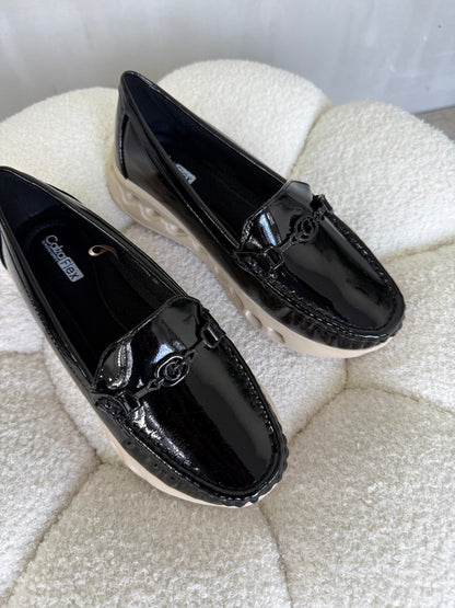 Mocasines Negro Charol Plataforma 14983 Slip On Casual Zoé Brand Costa Rica
