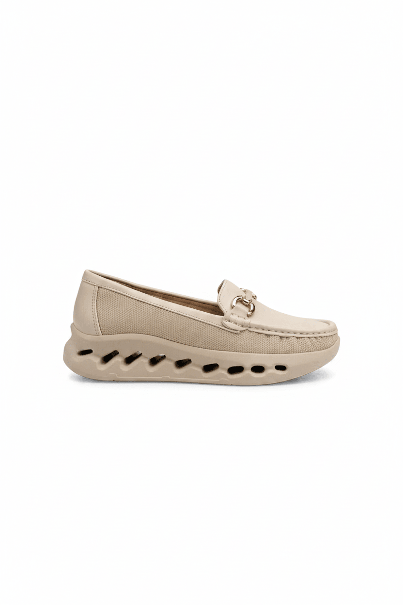 Mocasines Beige Plataforma 14985 Slip On Casual Zoé Brand Costa Rica