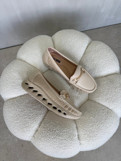 Mocasines Beige Plataforma 14985 Slip On Casual Zoé Brand Costa Rica