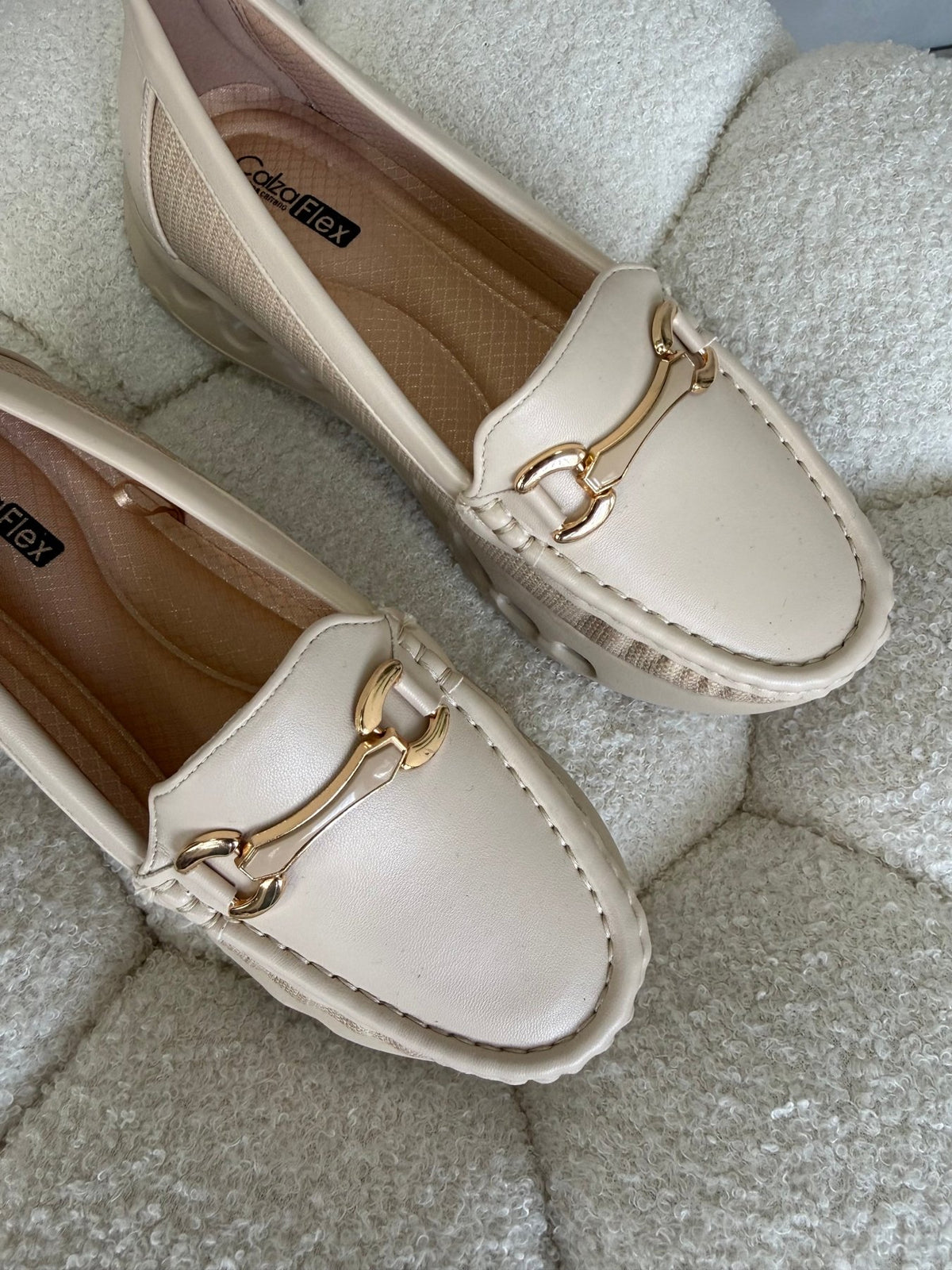 Mocasines Beige Plataforma 14985 Slip On Casual Zoé Brand Costa Rica