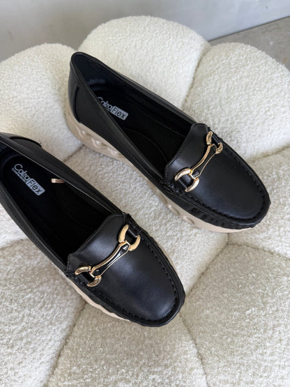 Mocasines Negro Plataforma 14986 Slip On Casual Zoé Brand Costa Rica