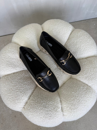Mocasines Negro Plataforma 14986 Slip On Casual Zoé Brand Costa Rica