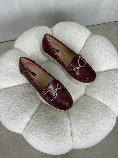 Mocasines Burdeos Plataforma 14989 Slip On Casual Zoé Brand Costa Rica
