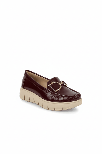 Mocasines Burdeos Plataforma 14989 Slip On Casual Zoé Brand Costa Rica