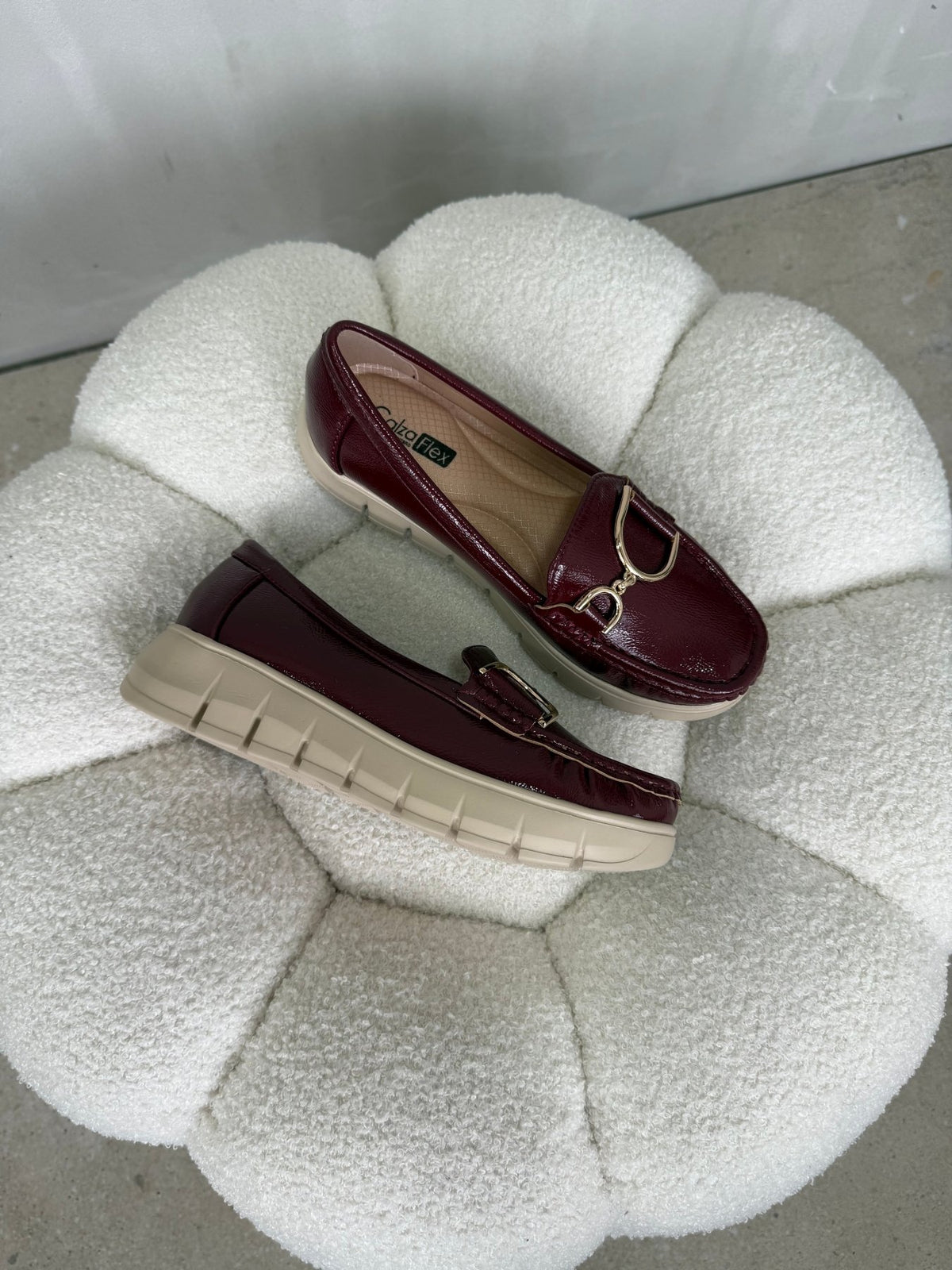 Mocasines Burdeos Plataforma 14989 Slip On Casual Zoé Brand Costa Rica