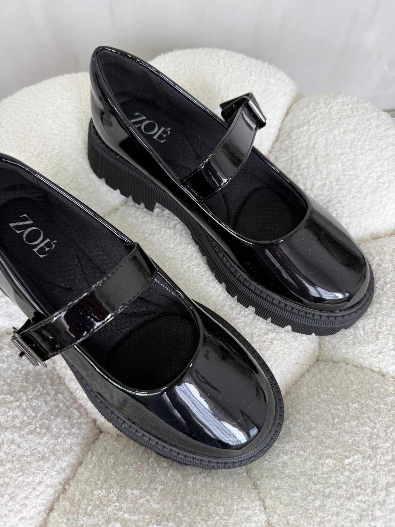 Mocasines Negro Charol Plataforma15023 Hebilla Mary Jane Ejecutivo Zoé Brand Costa Rica