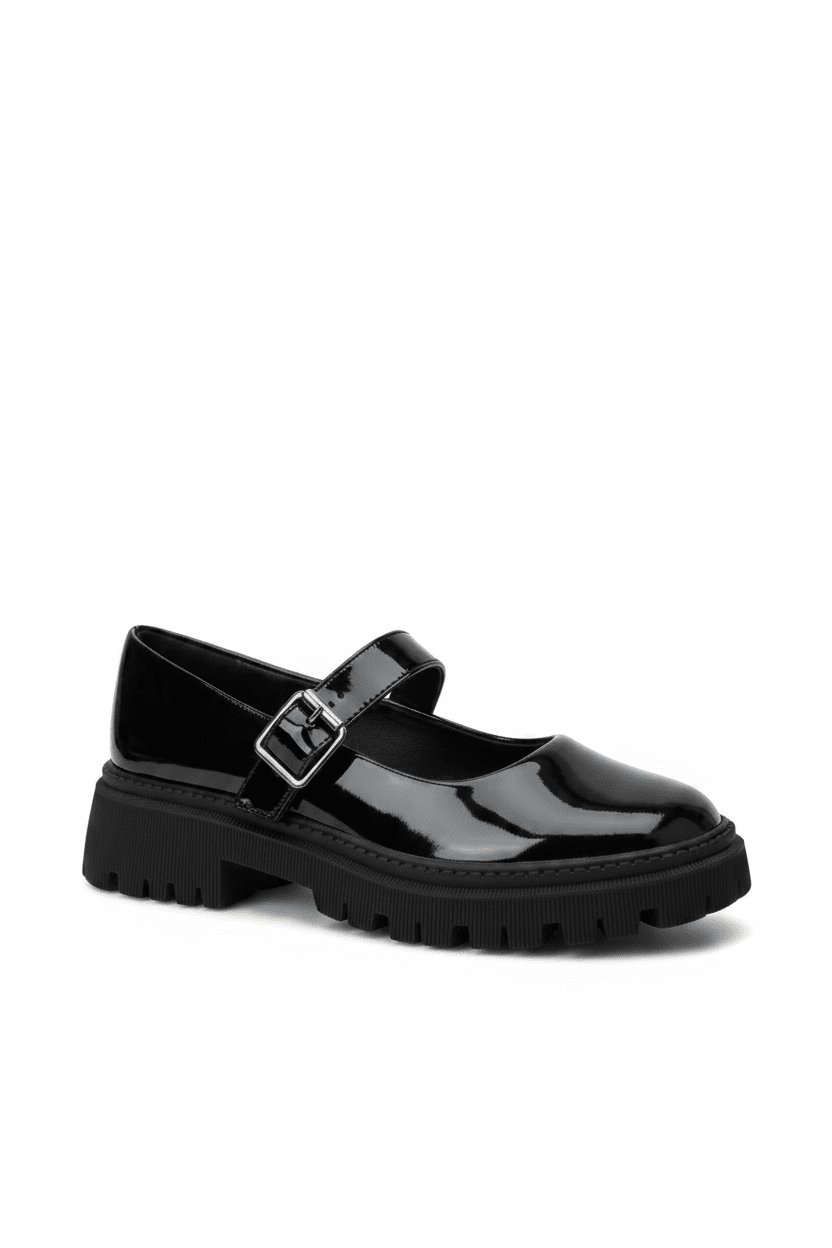 Mocasines Negro Charol Plataforma15023 Hebilla Mary Jane Ejecutivo Zoé Brand Costa Rica