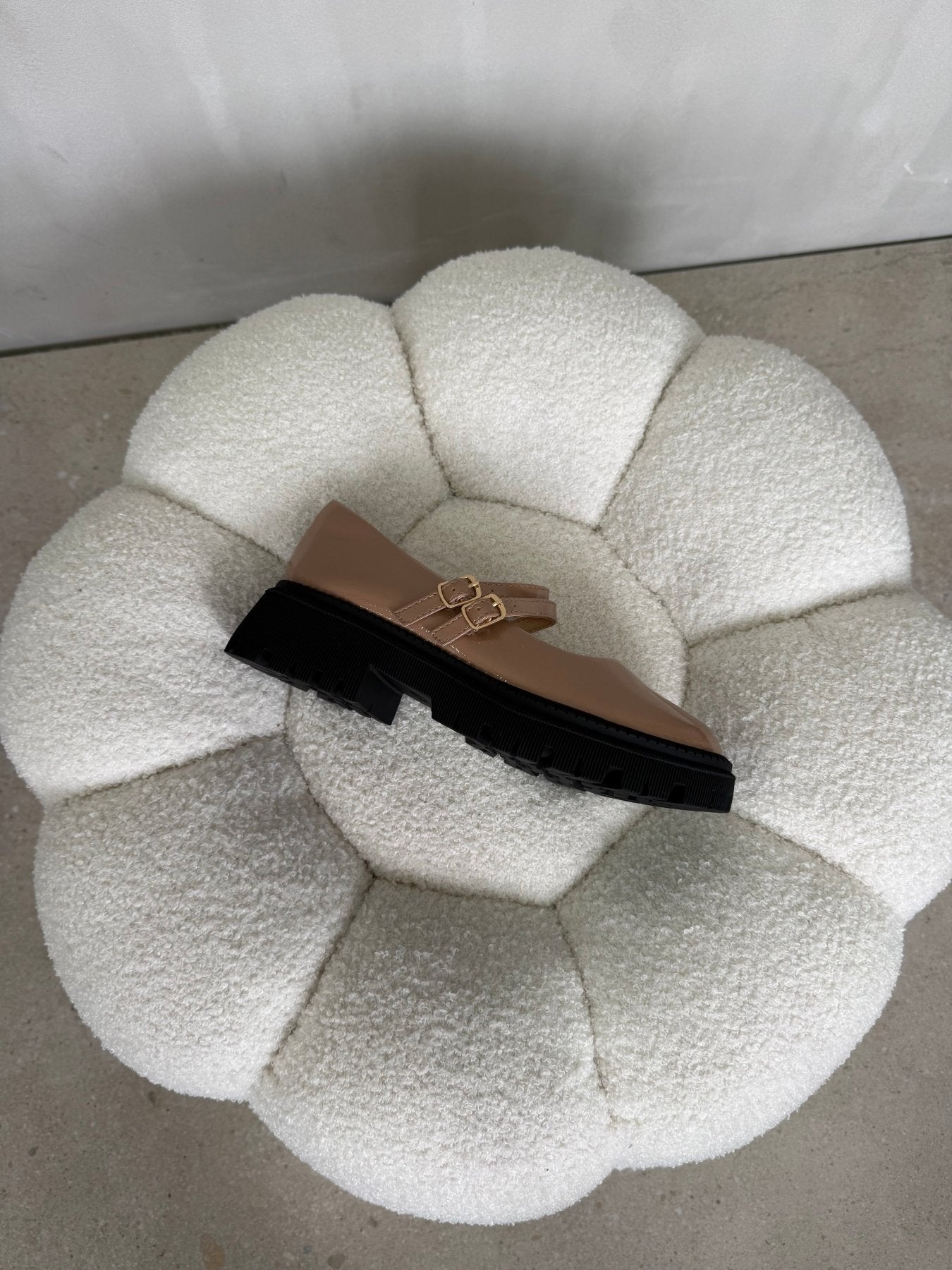 Mocasines Nude Charol Plataforma 15024 Doble Correa Mary Jane Ejecutivo Zoé Brand Costa Rica