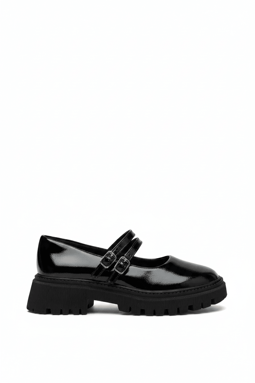 Mocasines Negro Charol Plataforma 15025 Doble Correa Mary Jane Ejecutivo Zoé Brand Costa Rica