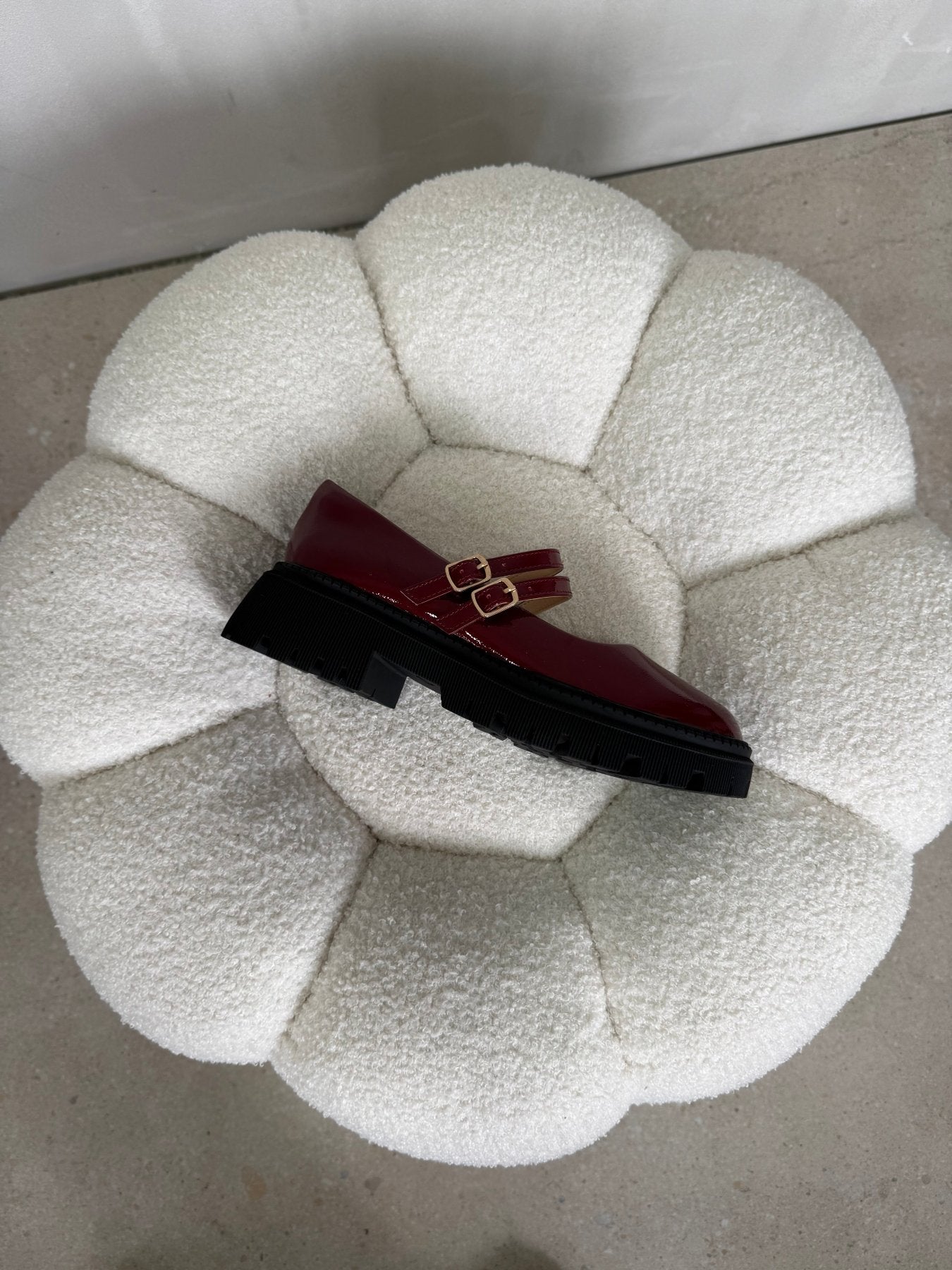 Mocasines Burdeos Charol Plataforma 15026 Doble Correa Mary Jane Ejecutivo Zoé Brand Costa Rica
