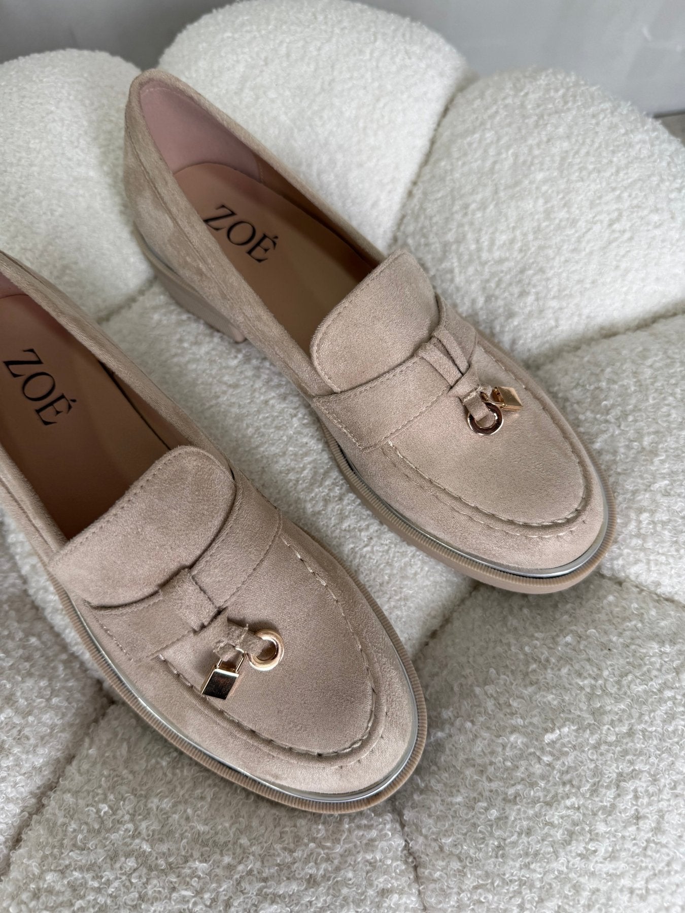 Mocasines Beige Gamuza 15028 Casual Zoé Brand Costa Rica