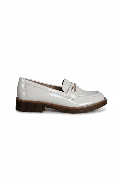 Mocasines Blanco Charol 15032 Ejecutivo Zoé Brand Costa Rica