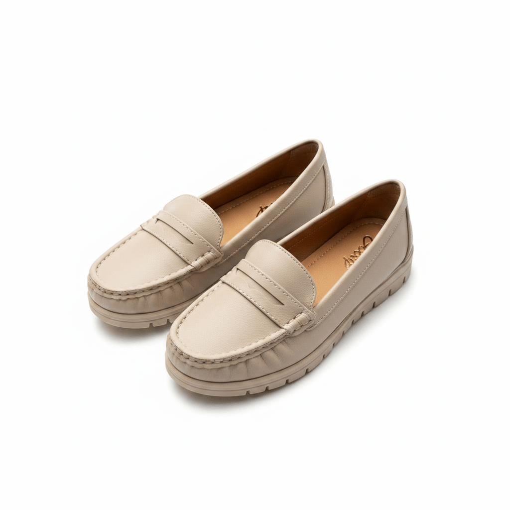 Mocasines Beige 15162 para mujer en Costa Rica - ZOÉ BRAND 2026 beige clásico