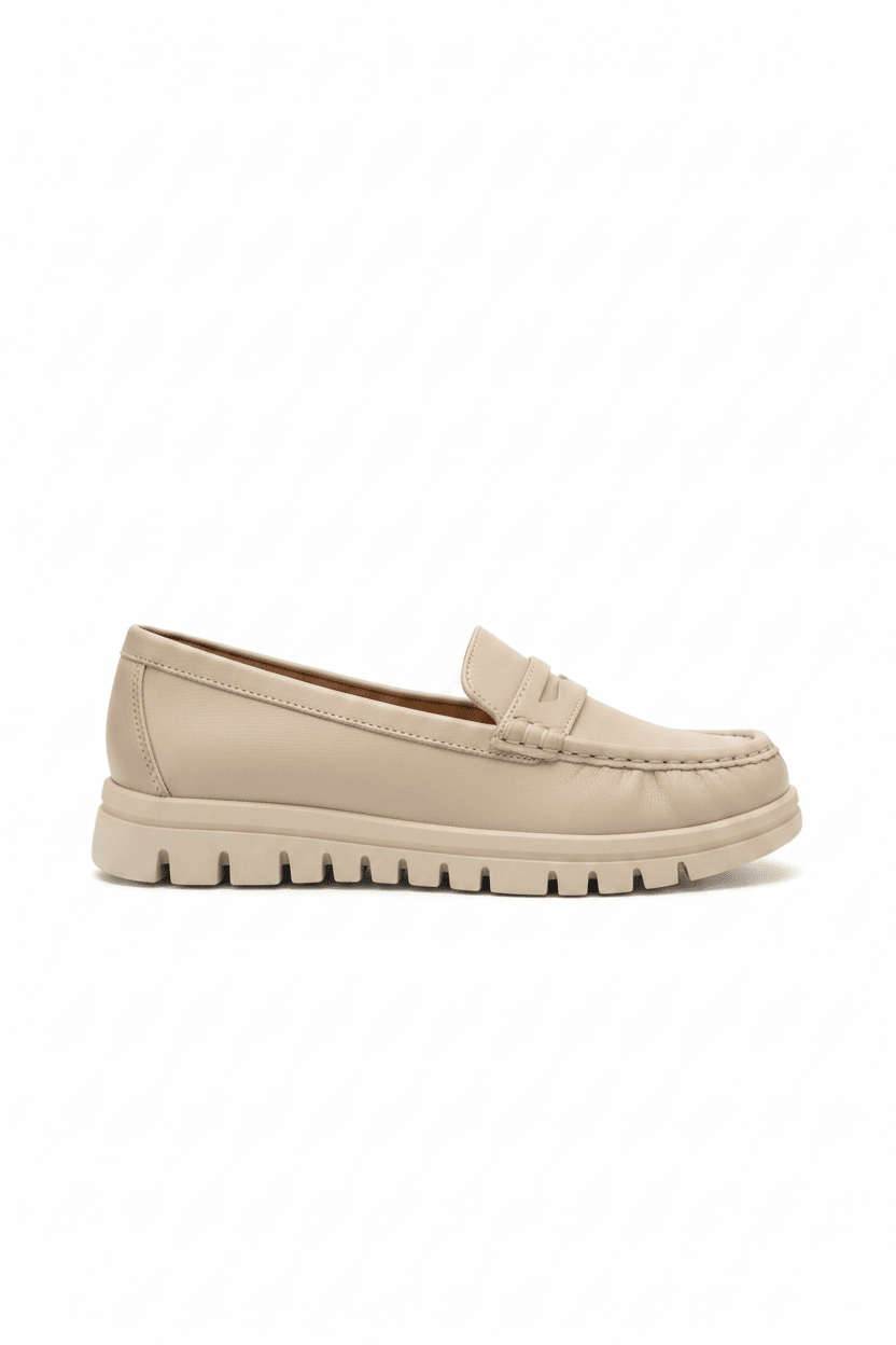 Mocasines Beige 15162 para mujer en Costa Rica - ZOÉ BRAND 2026 beige clásico