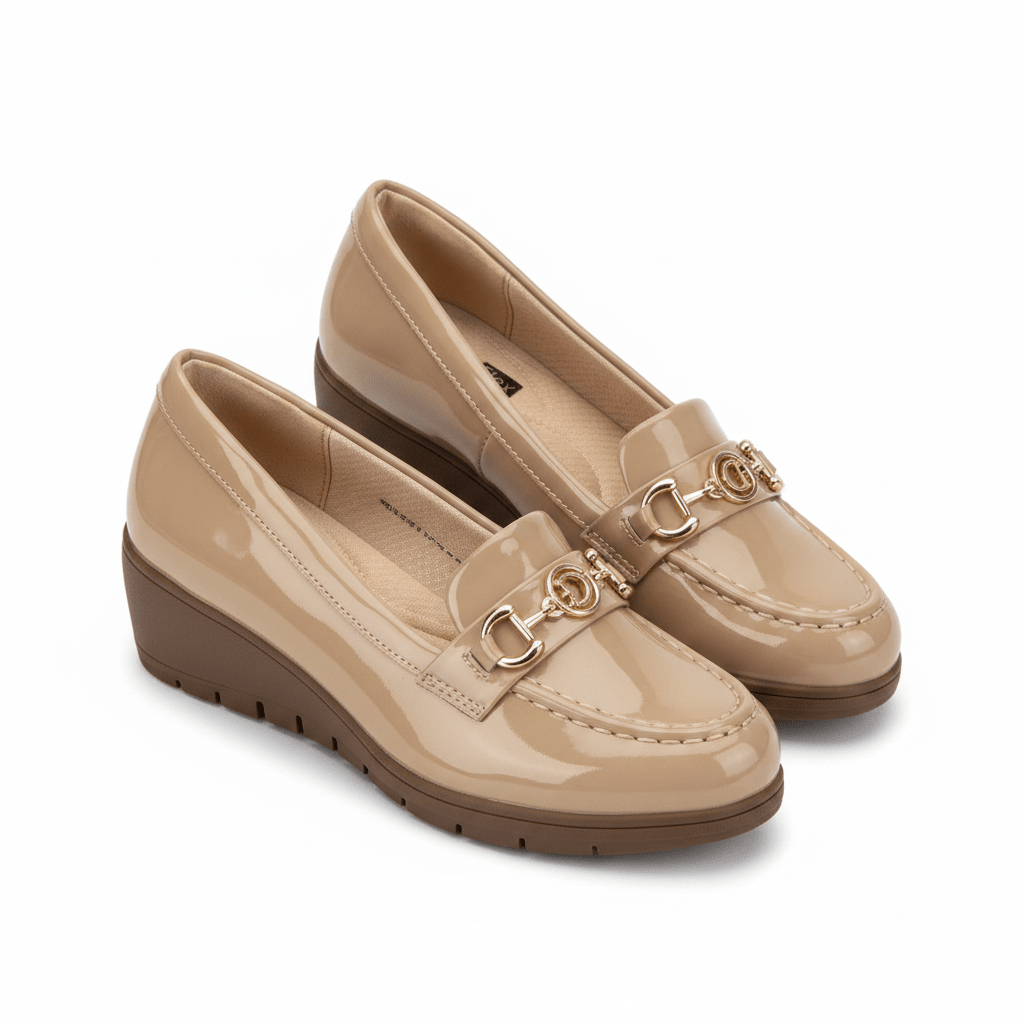 Mocasines Beige Charol Cuña 14788 Casual de mujer Zoé Brand Costa Rica - ZOÉ BRAND 2026 disponible-35 disponible-36