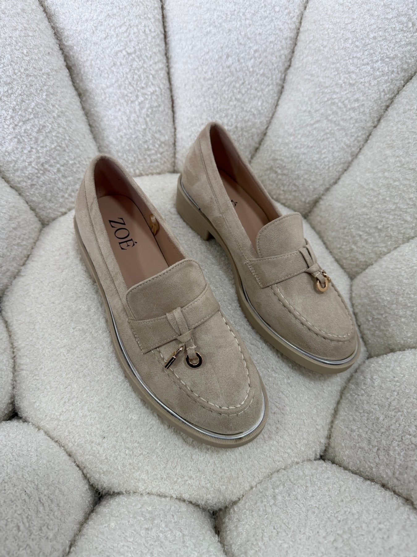 Mocasines Beige Gamuza 15028 Casual Zoé Brand Costa Rica - ZOÉ BRAND 2026 disponible-35 disponible-36