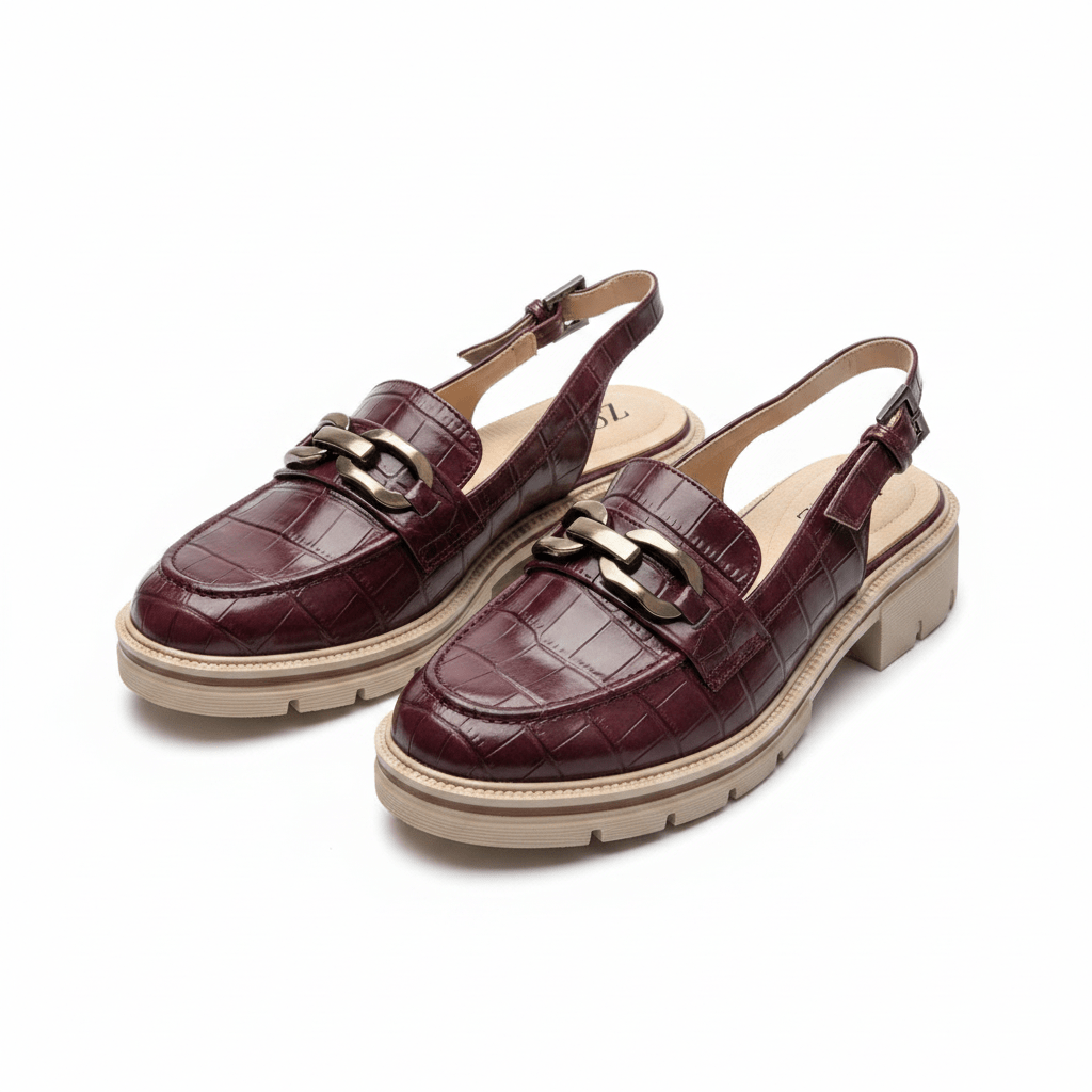 Mocasines Burdeos 14550 Slingback Chunky Casual de mujer Zoé Brand Costa Rica - ZOÉ BRAND 2025 disponible-35 disponible-36