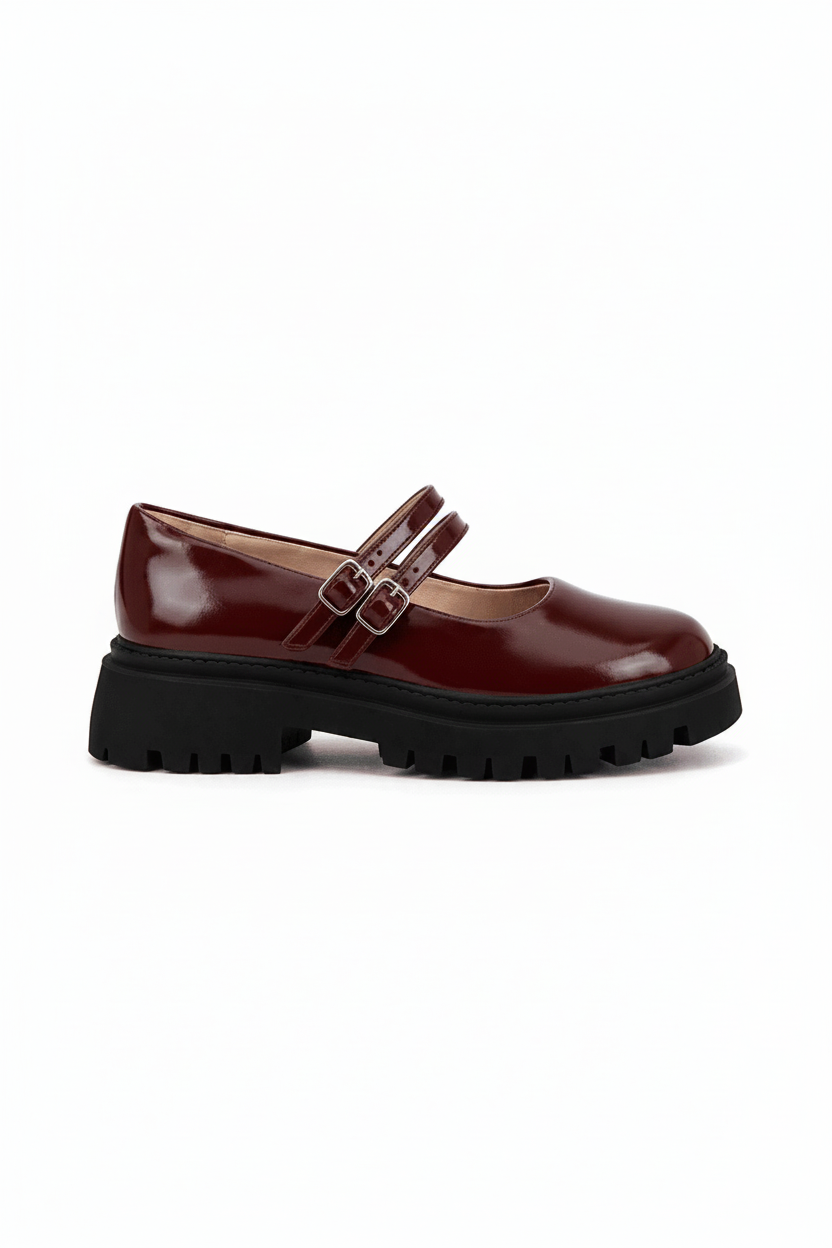 Mocasines Burdeos Charol Plataforma 15026 Doble Correa Mary Jane Ejecutivo Zoé Brand Costa Rica - ZOÉ BRAND 2026 disponible-35 disponible-36