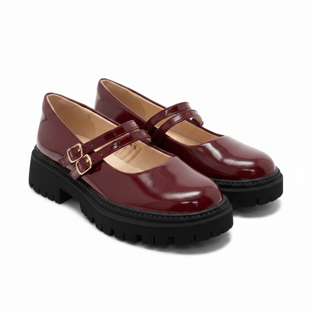 Mocasines Burdeos Charol Plataforma 15026 Doble Correa Mary Jane Ejecutivo Zoé Brand Costa Rica - ZOÉ BRAND 2026 disponible-35 disponible-36