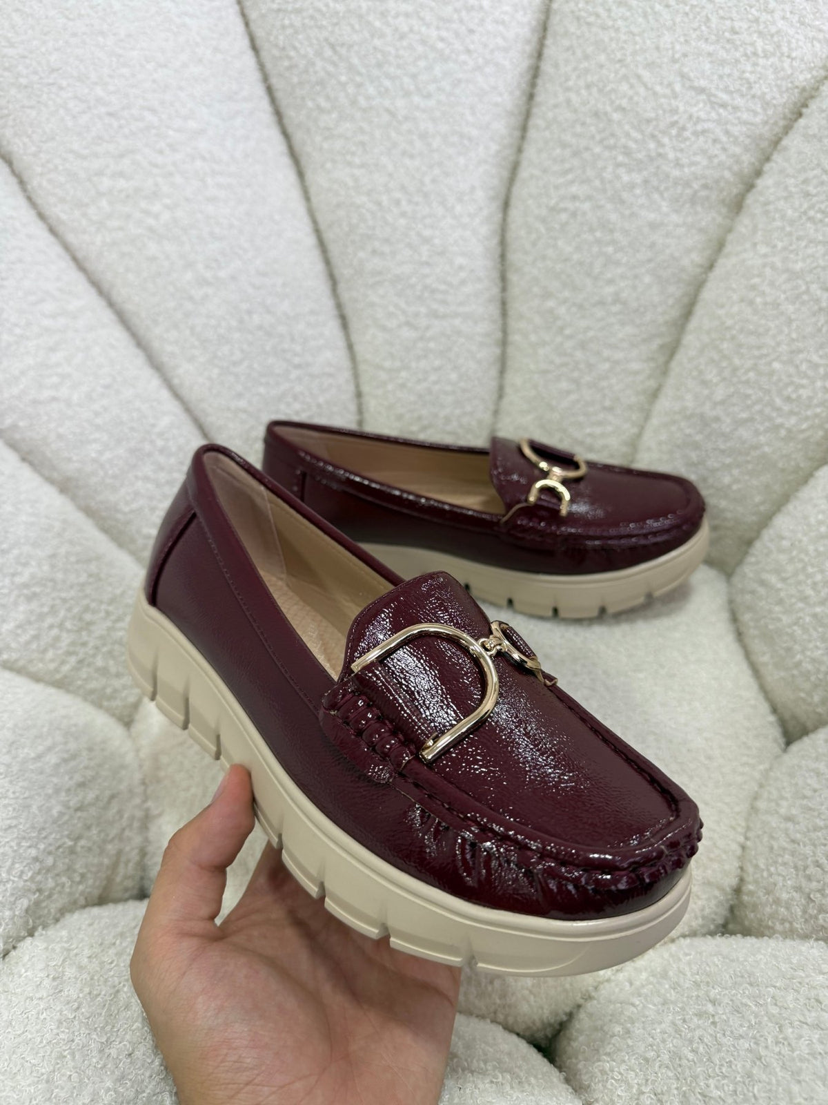 Mocasines Burdeos Plataforma 14989 Slip On Casual Zoé Brand Costa Rica - ZOÉ BRAND 2026 disponible-35 disponible-36