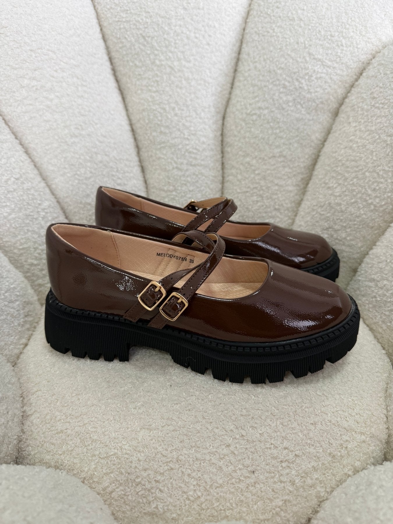 Mocasines Café Charol Plataforma 15027 Doble Correa Mary Jane Ejecutivo Zoé Brand Costa Rica - ZOÉ BRAND 2026 disponible-35 disponible-36
