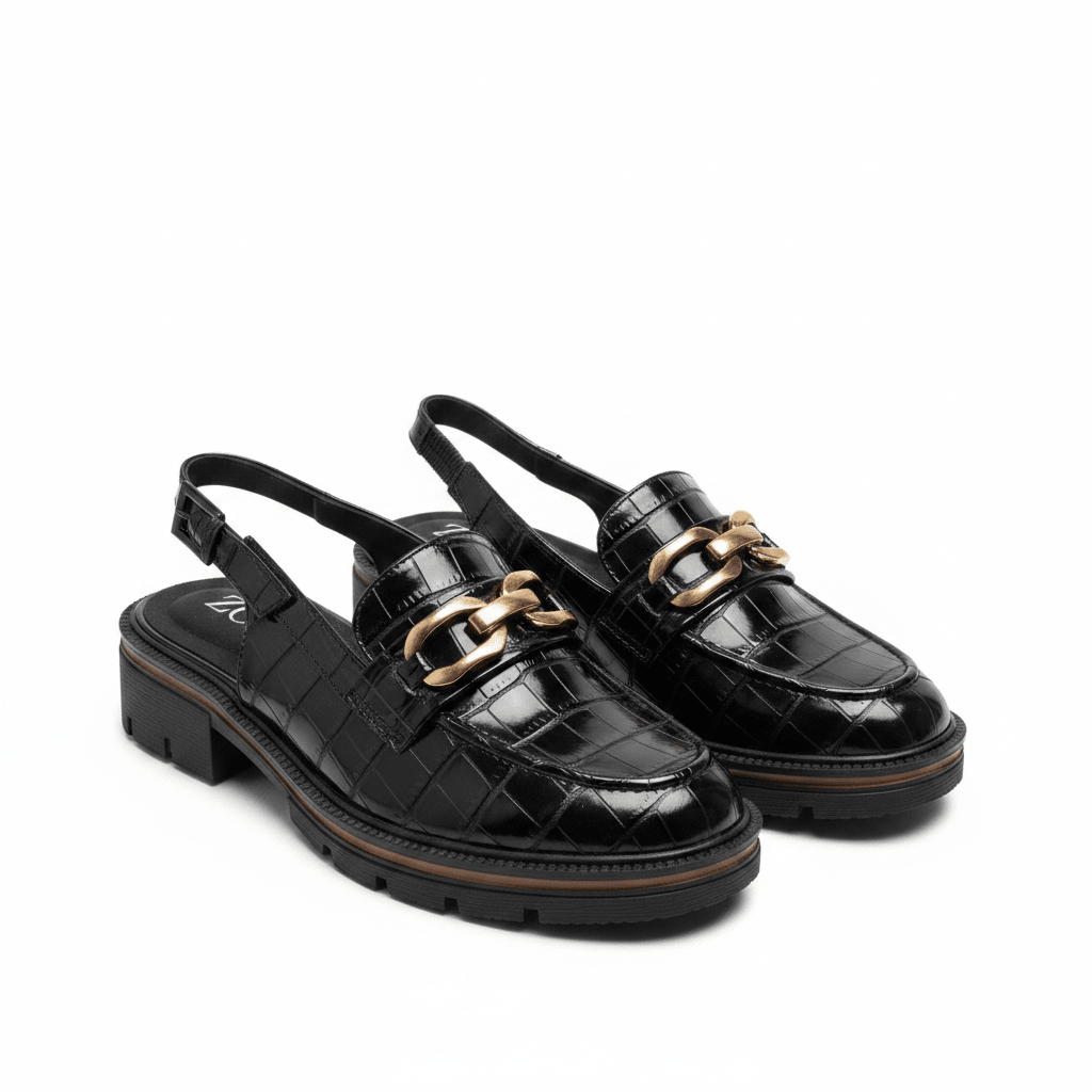 Mocasines Negro Charol 14548 Animal Print Slingback Casual de mujer Zoé Brand Costa Rica - ZOÉ BRAND 2025 clásico disponible-35
