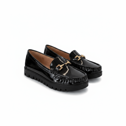 Mocasines Negro Charol 15160 Casual de mujer Costa Rica - ZOÉ BRAND 2026 BLACK clásico