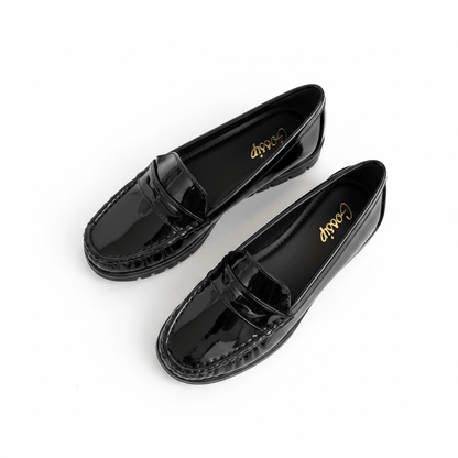 Mocasines Negro Charol 15164 Tacón Bajo Casual de mujer Costa Rica - ZOÉ BRAND 2026 BLACK charol