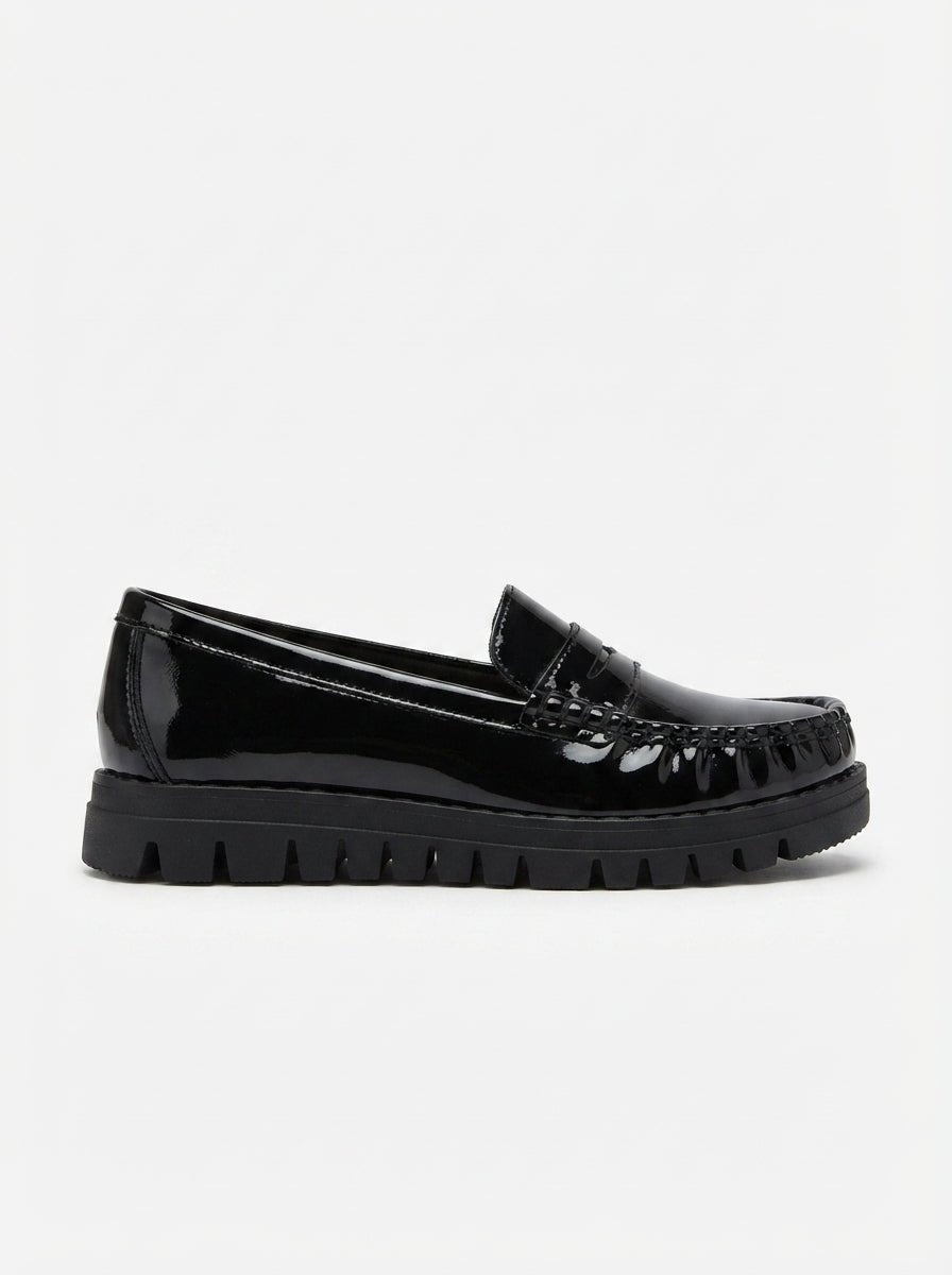 Mocasines Negro Charol 15164 Tacón Bajo Casual de mujer Costa Rica - ZOÉ BRAND 2026 BLACK charol
