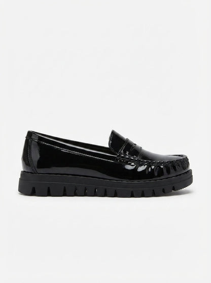 Mocasines Negro Charol 15164 Tacón Bajo Casual de mujer Costa Rica - ZOÉ BRAND 2026 BLACK charol