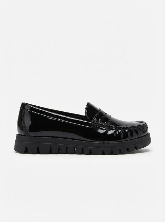 Mocasines Negro Charol 15164 Tacón Bajo Casual de mujer Costa Rica - ZOÉ BRAND 2026 BLACK charol