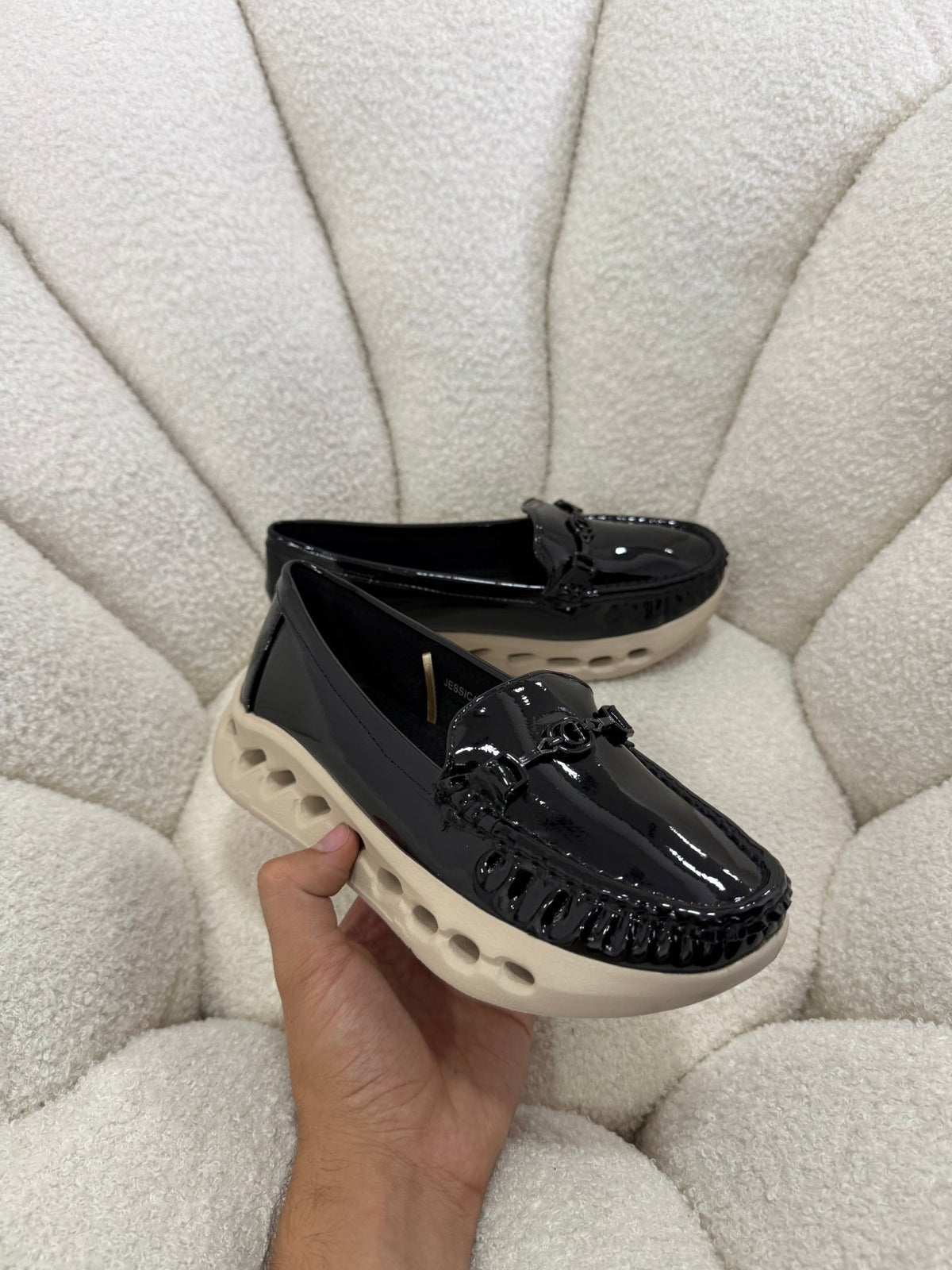 Mocasines Negro Charol Plataforma 14983 Slip On Casual Zoé Brand Costa Rica - ZOÉ BRAND 2026 BLACK charol