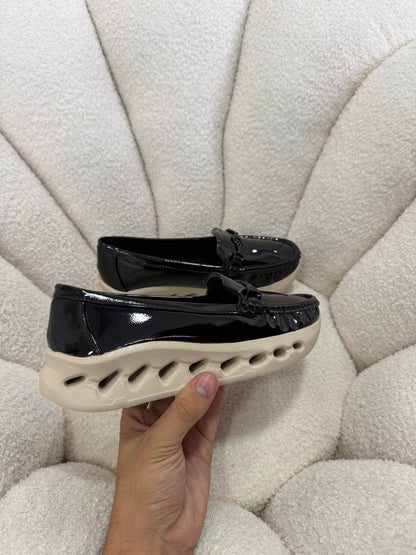 Mocasines Negro Charol Plataforma 14983 Slip On Casual Zoé Brand Costa Rica - ZOÉ BRAND 2026 BLACK charol