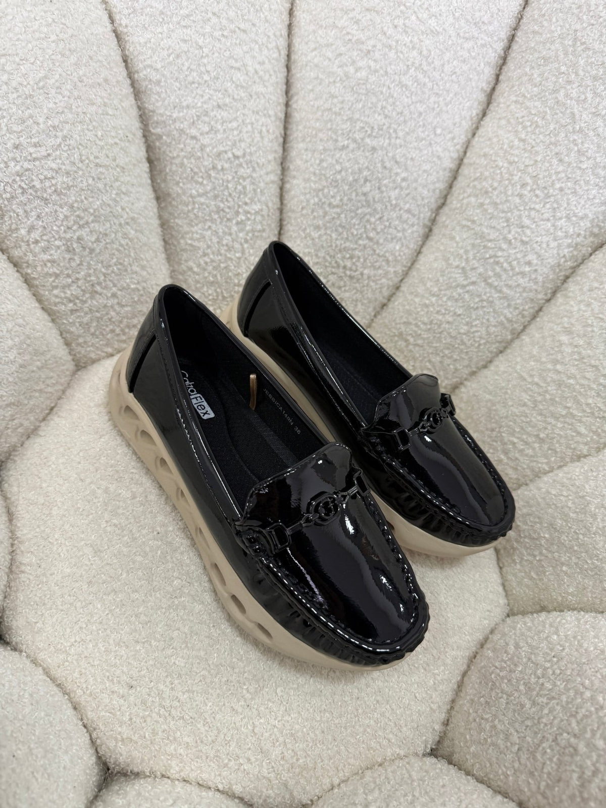 Mocasines Negro Charol Plataforma 14983 Slip On Casual Zoé Brand Costa Rica - ZOÉ BRAND 2026 BLACK charol