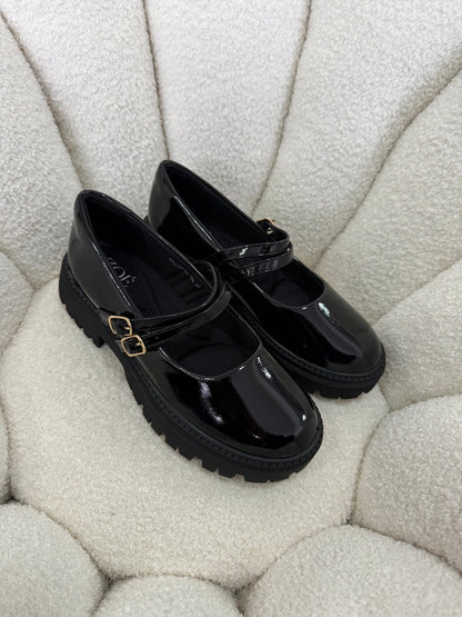 Mocasines Negro Charol Plataforma 15025 Doble Correa Mary Jane Ejecutivo Zoé Brand Costa Rica - ZOÉ BRAND 2026 BLACK charol