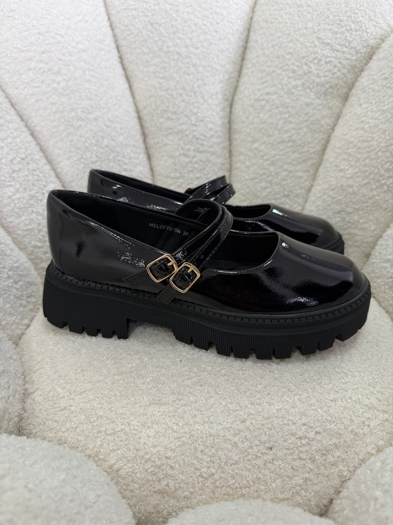 Mocasines Negro Charol Plataforma 15025 Doble Correa Mary Jane Ejecutivo Zoé Brand Costa Rica - ZOÉ BRAND 2026 BLACK charol