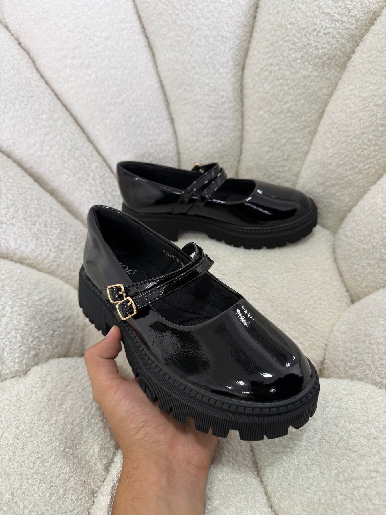 Mocasines Negro Charol Plataforma 15025 Doble Correa Mary Jane Ejecutivo Zoé Brand Costa Rica - ZOÉ BRAND 2026 BLACK charol