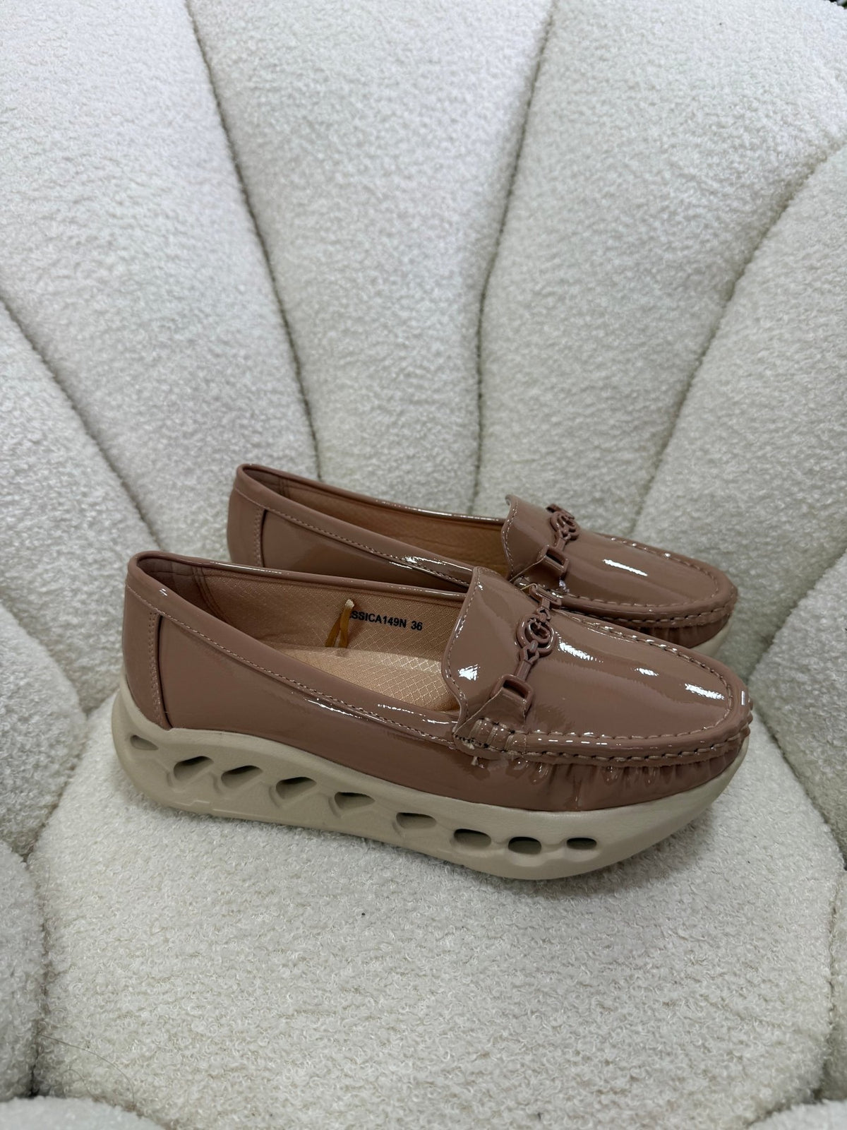 Mocasines Nude Charol Plataforma 14982 Slip On Casual Zoé Brand Costa Rica - ZOÉ BRAND 2026 charol disponible-35