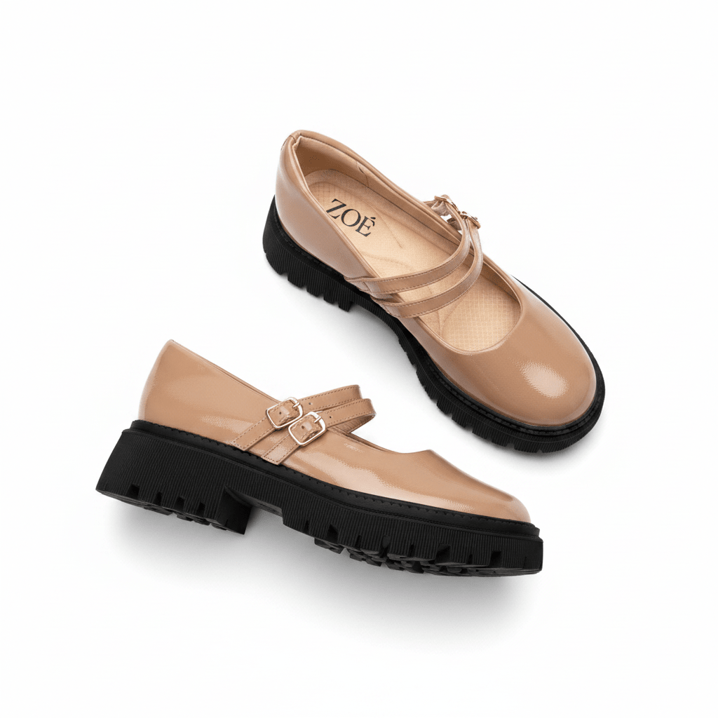 Mocasines Nude Charol Plataforma 15024 Doble Correa Mary Jane Ejecutivo Zoé Brand Costa Rica - ZOÉ BRAND 2026 disponible-35 disponible-36